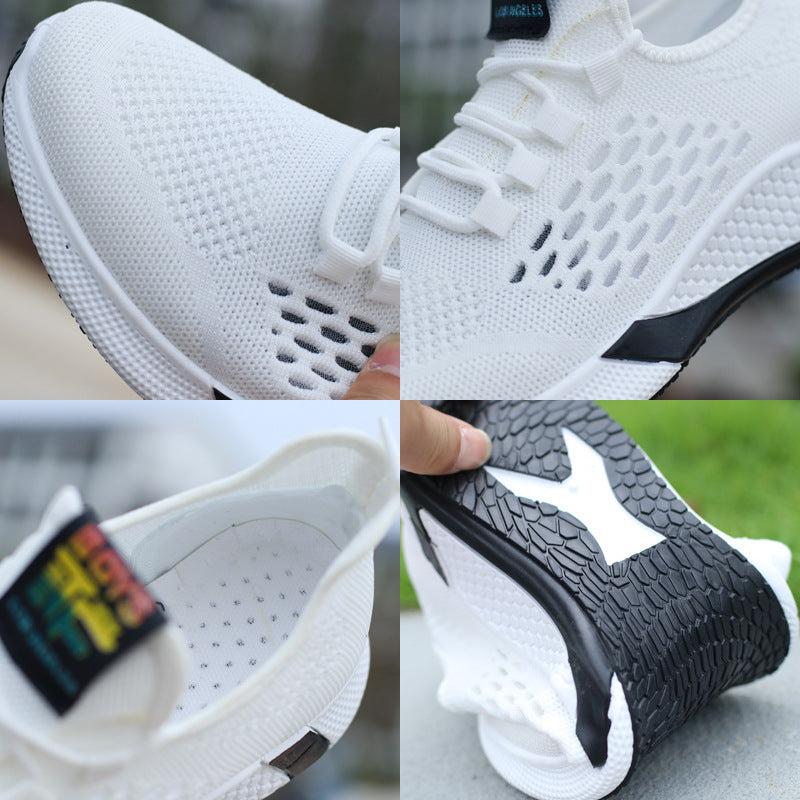 Neue Sportschuhe für Herren: Atmungsaktive, bequeme Mesh-Schuhe mit Schnürung, rutschfest, niedrigem Schaft, Laufschuhe