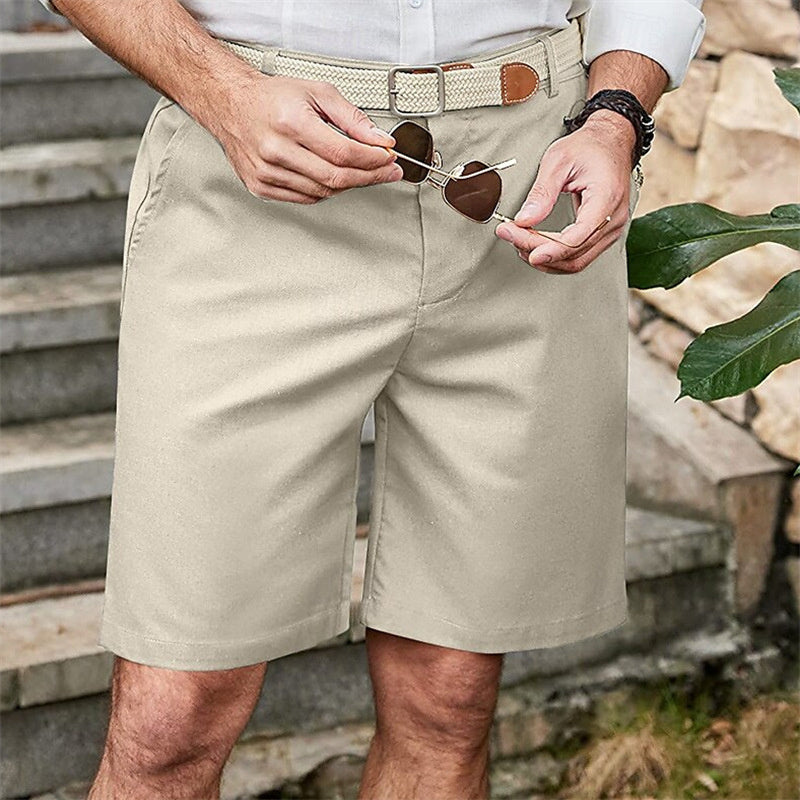 Lässige Herren-Sportshorts im amerikanischen Retro-Stil, einfarbig