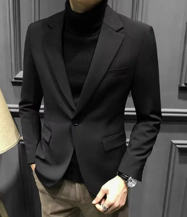 Koreanischer Slim-Fit Business-Stil Freizeitanzug Oberteil