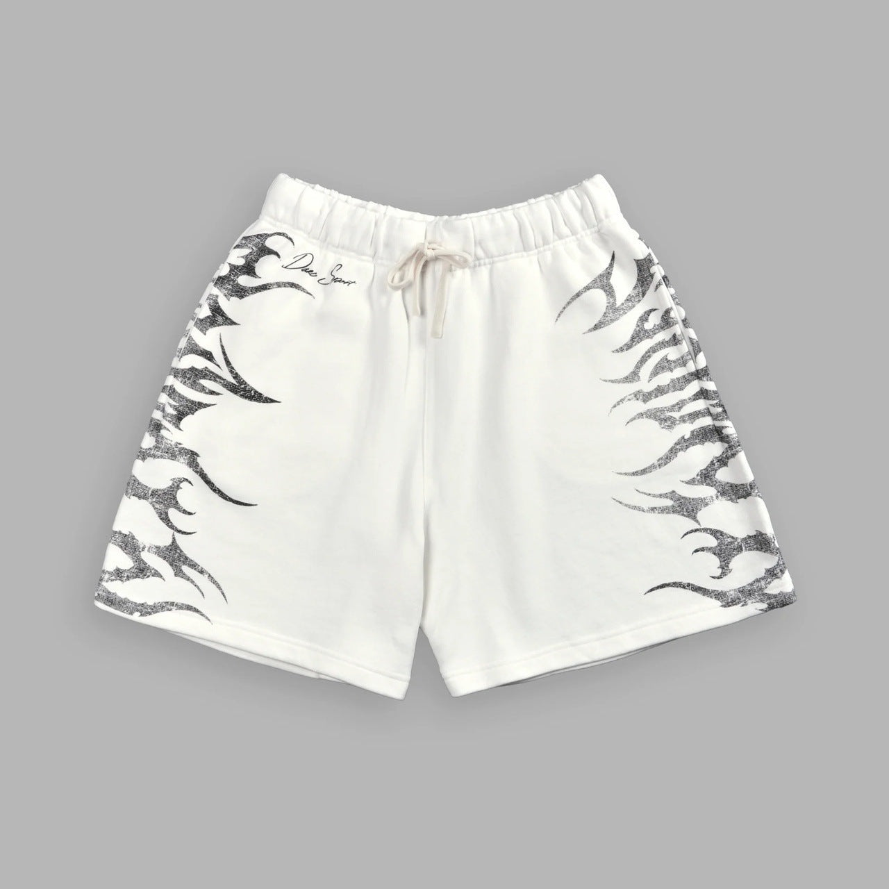 Casual Sportshorts mit Flame-Design