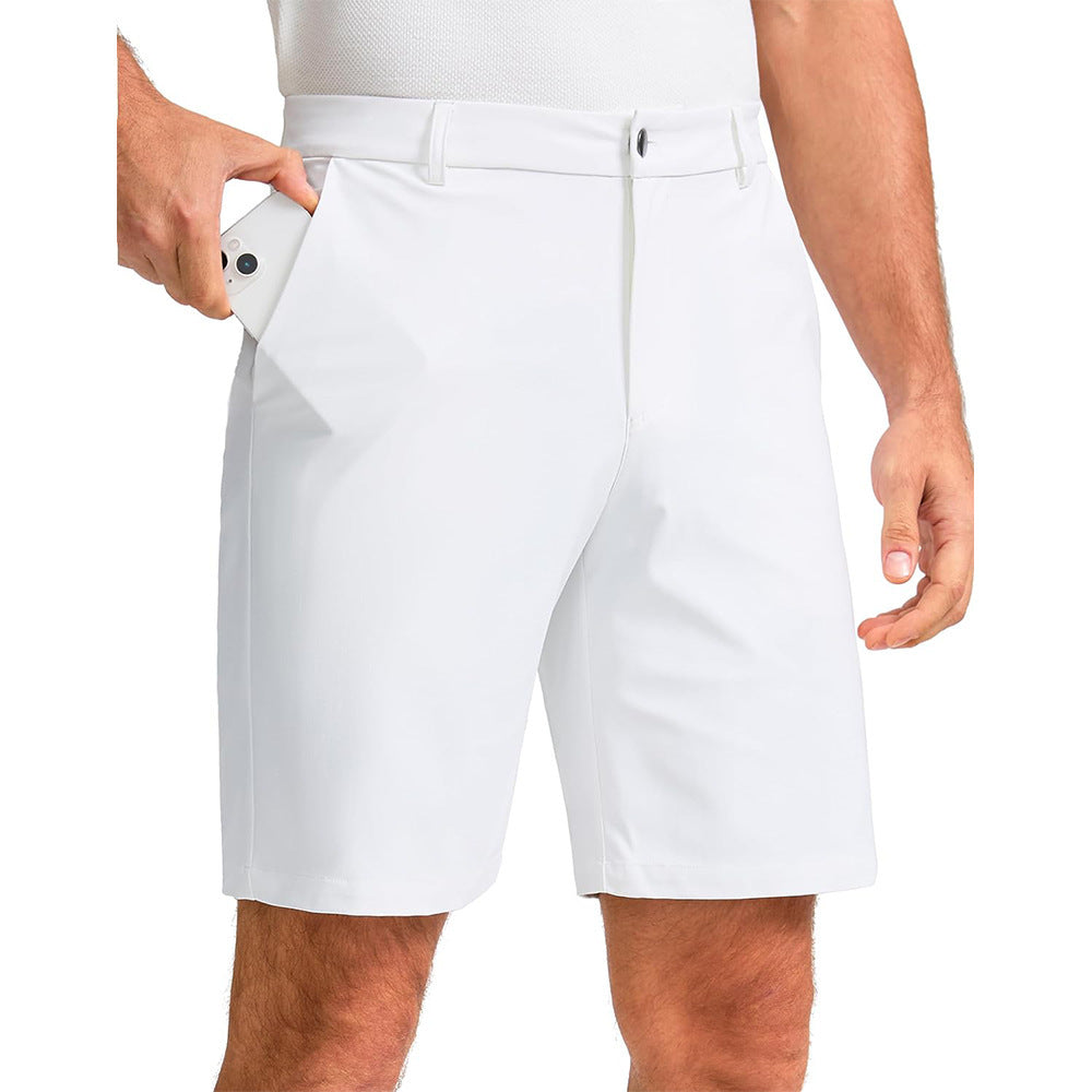Gefütterte Herren Sport-Shorts in Schwarz, Khaki & Weiß