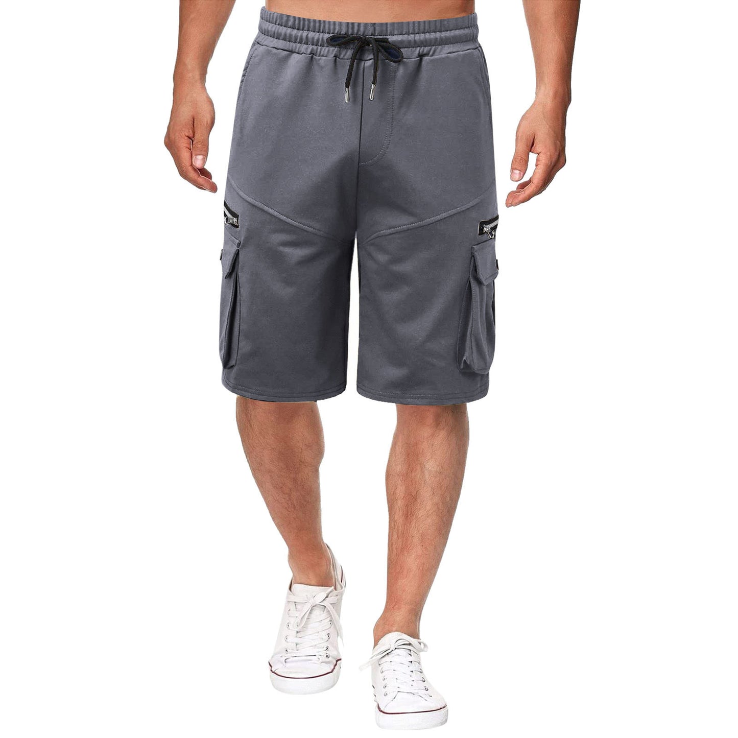Herren Fitness- & Freizeitshorts mit Feuchtigkeitsmanagement – 5-Pocket Look (M–3XL)