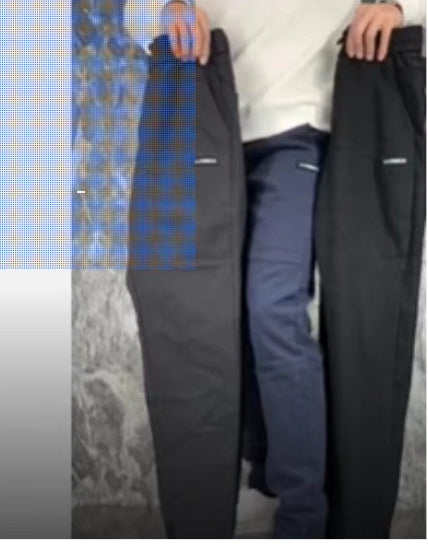 Locker geschnittene Damen-Hose aus Polyester in Übergrößen