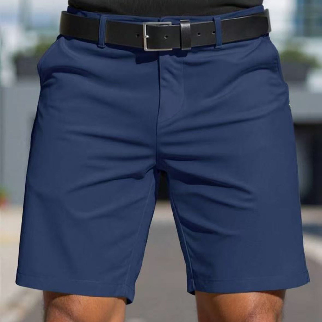 Herren-Shorts in Unifarben, Herren-Business-Sporthose
