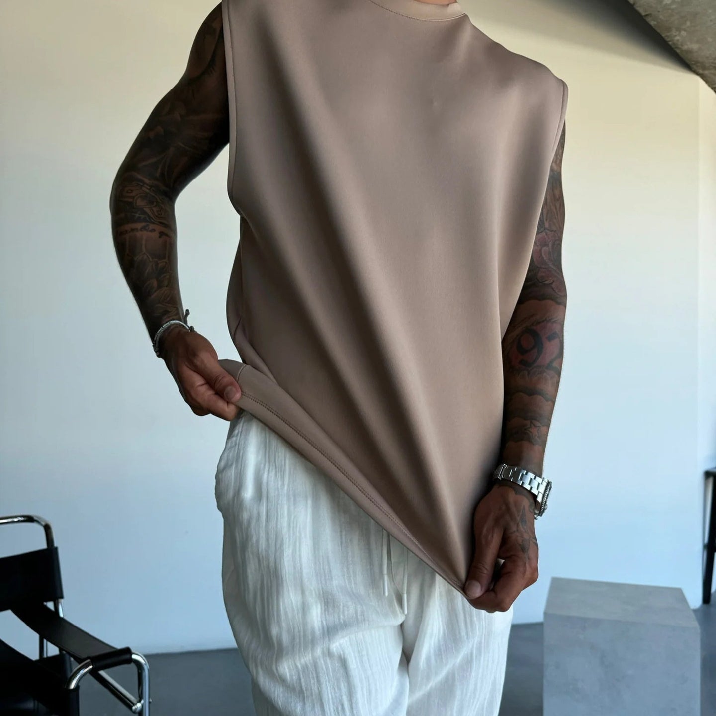 Sommer neuer Herrenanzug mit Hose und Weste