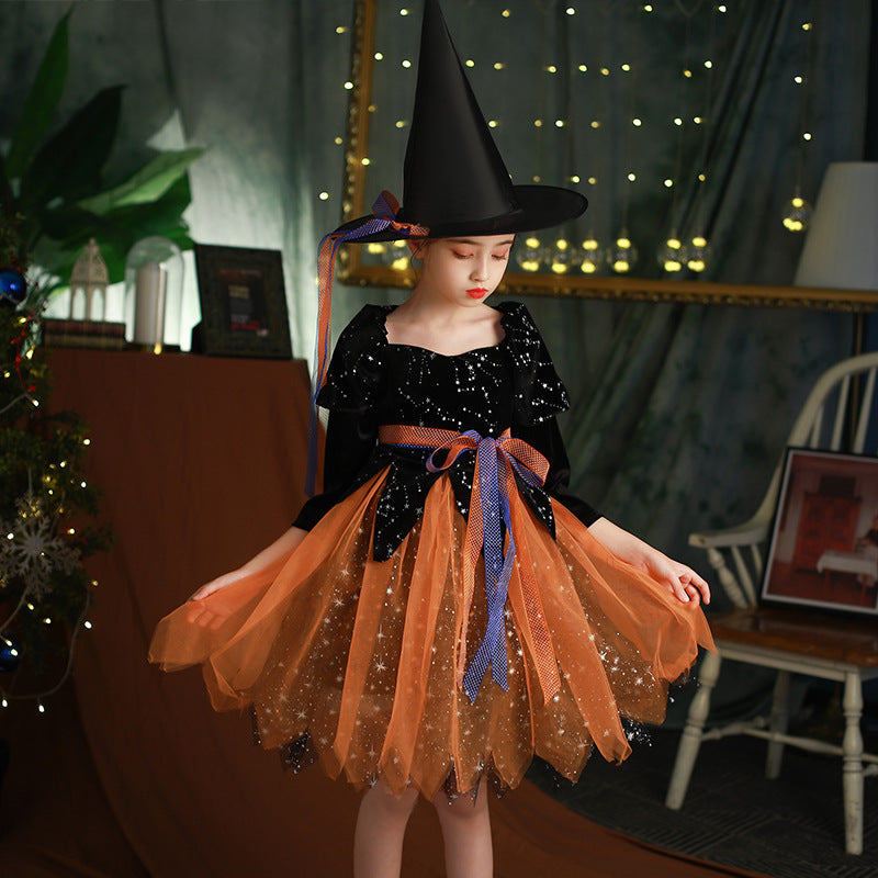 Halloween-Kinderkleidung Mädchenkleid