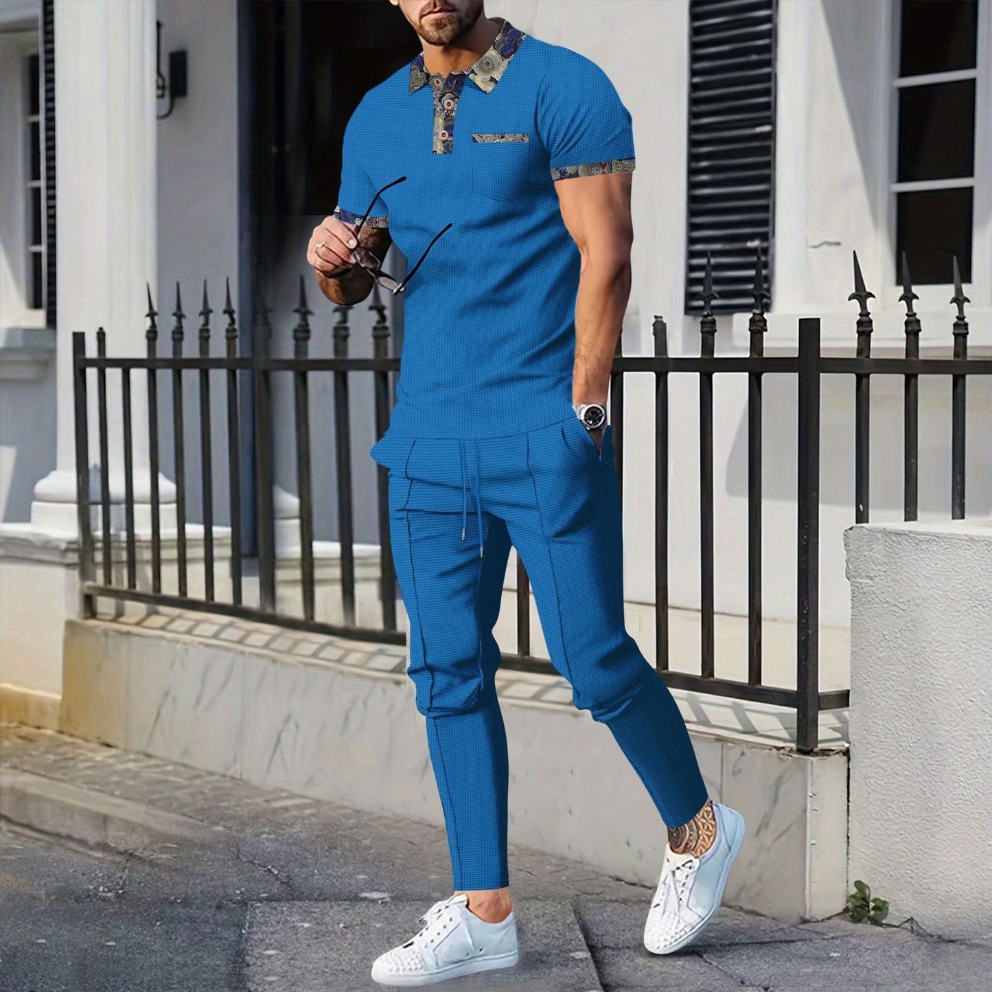 Herren Polo-Set – Kurzarm & Tapered Fit Hose