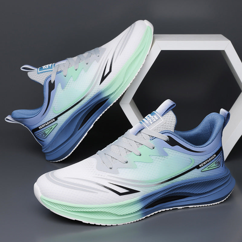 Sommerliche neue Fly-Herrenschuhe aus atmungsaktivem, leichtem und dünnem Mesh-Gewebe – ideal für Freizeit und Freizeit.