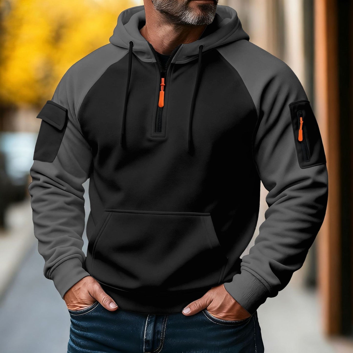 Warm Gefütterter Herren Hoodie