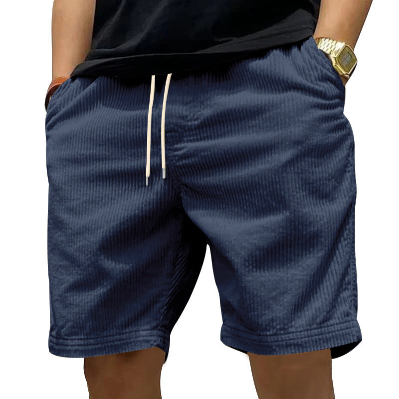 Neue, lässige Herren-Shorts aus dünnem Cord, die zu jedem Outfit passen