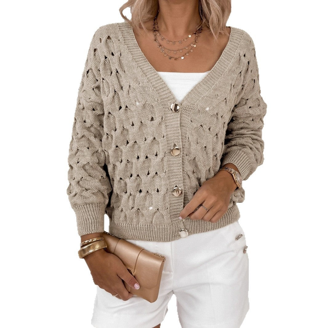 Damenmantel in Khaki – Langer Polyester-Coat mit Langarm, S–XL