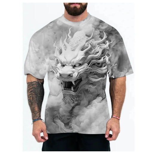 Neues Kurzarmshirt für Herren mit Tiermuster