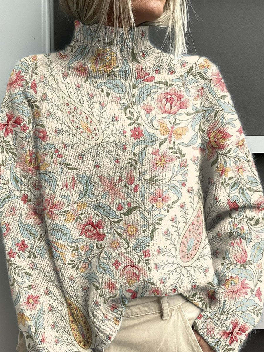 Lässiger Cardigan mit abstraktem Print für Damen
