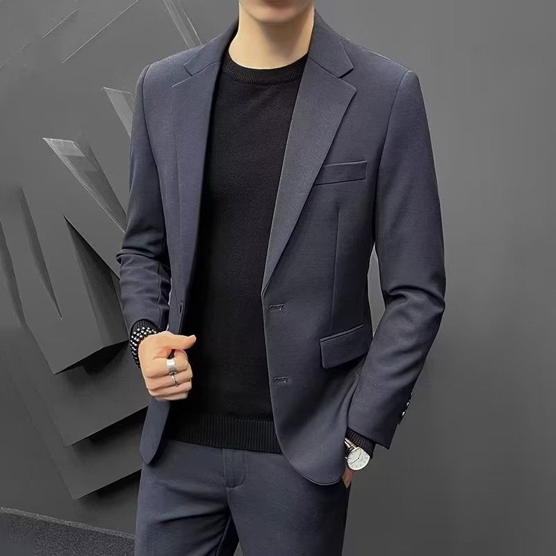 Koreanischer Slim-Fit Business-Stil Freizeitanzug Oberteil