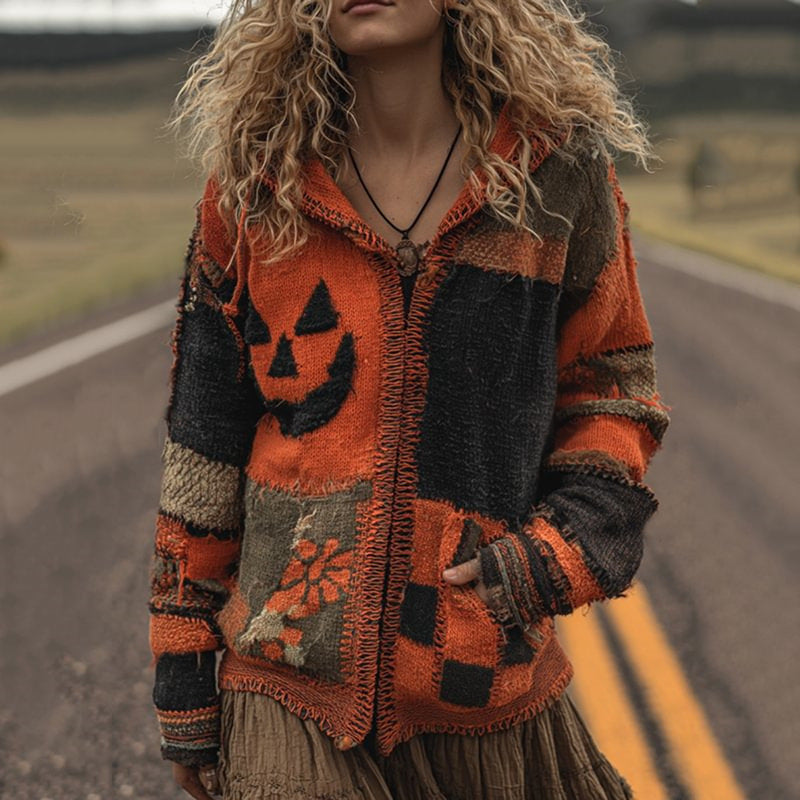 Halloween-Strickpullover im europäischen und amerikanischen Stil