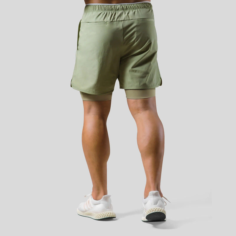 Leichte Sportshorts für Herren – Double Layer Trainingsshorts