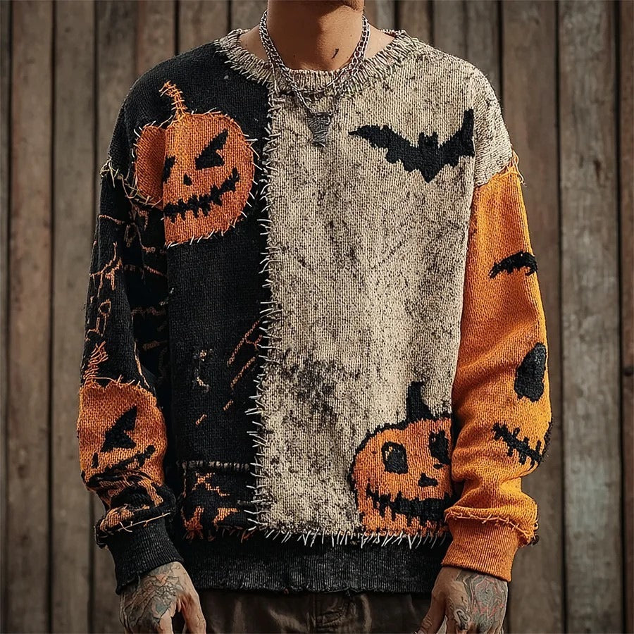 Halloween-Pullover im gleichen Stil für Damen und Herren