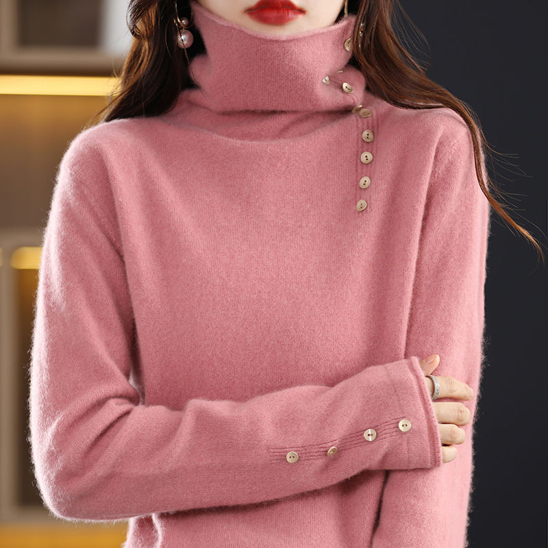 Kurz geschnittener Strickpullover aus Core-Spun-Garn – One Size