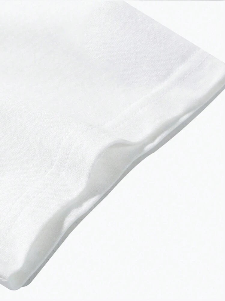 Lässiges Herren-T-Shirt mit kurzen Ärmeln aus hochwertigem, einzigartigem Stoff