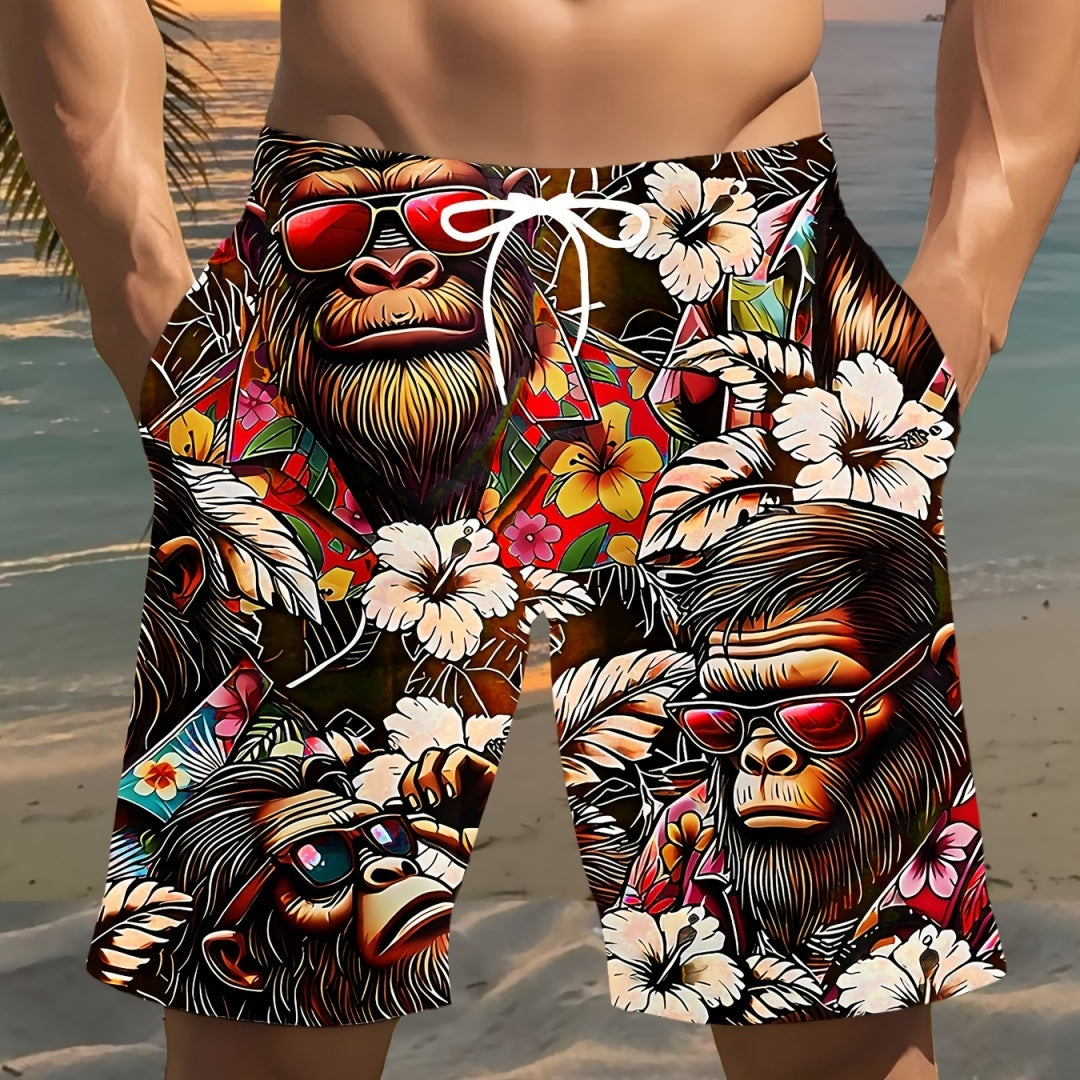 Lässige Sommer-Shorts aus Polyester mit lockerem Schnitt