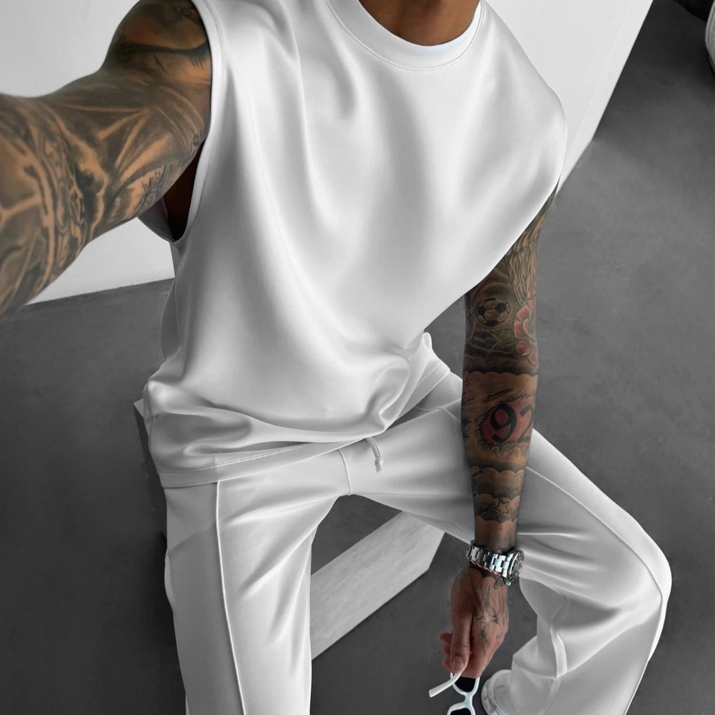 Sommer neuer Herrenanzug mit Hose und Weste