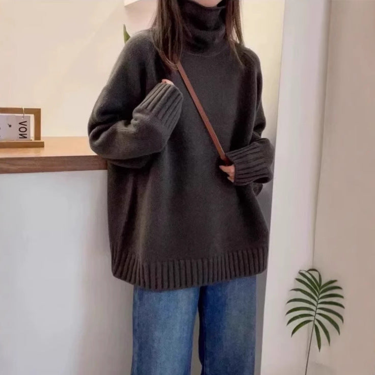 Lockerer Strickpullover im Japan-Korea-Casual-Stil – One Size