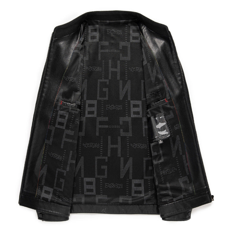 Herren Lederjacke – Hochwertig & mit Stehkragen