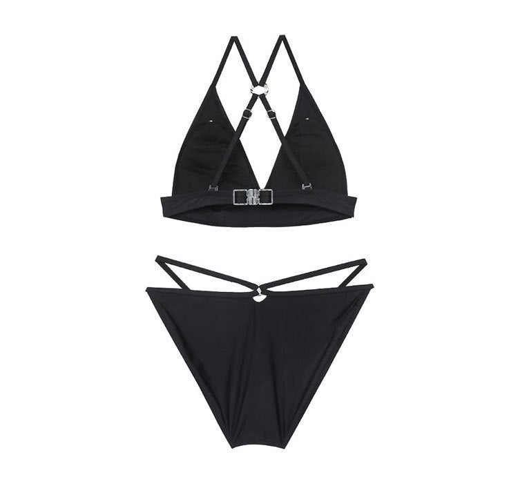 Sexy Badeanzug in Unifarben mit tiefem V-Ausschnitt und Raffungen, schmal geschnitten für heiße Quellen