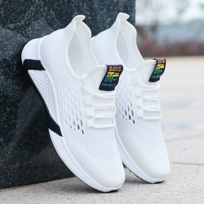 Neue Sportschuhe für Herren: Atmungsaktive, bequeme Mesh-Schuhe mit Schnürung, rutschfest, niedrigem Schaft, Laufschuhe