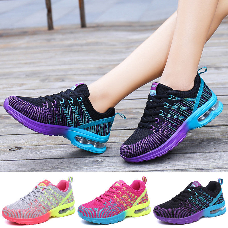 Neue Sportschuhe, lässige, atmungsaktive Mesh-Fitnessschuhe für Damen
