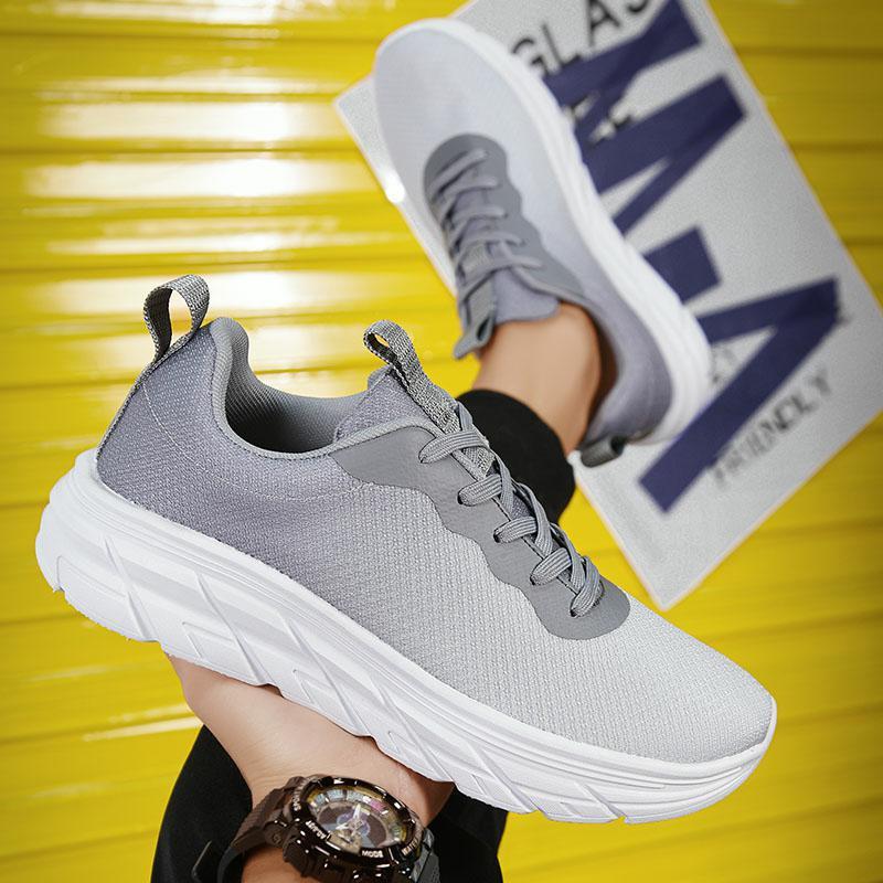 Luftige Herren Sportsneaker – Mesh & Komfort-Plateausohle