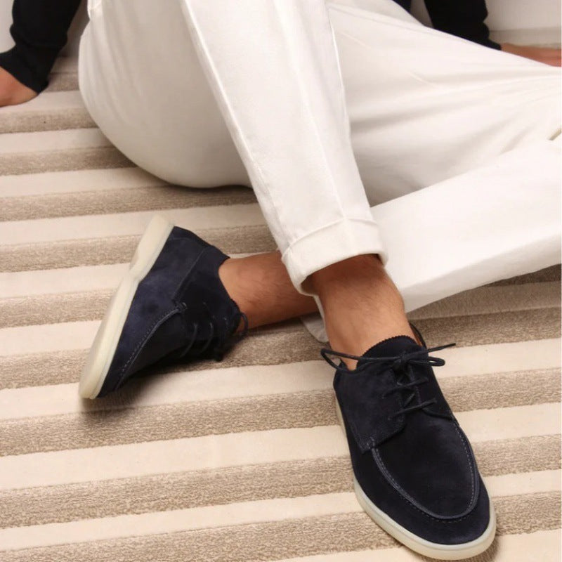 Sommerliche Herren-Schnürschuhe im europäischen und britischen Stil, Übergrößen, Freizeitschuhe für den internationalen Markt