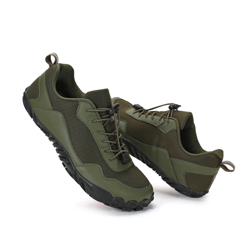 Herren-Lederschuhe aus Echtleder in Armygrün, Hellgrün, Schwarz & Grau