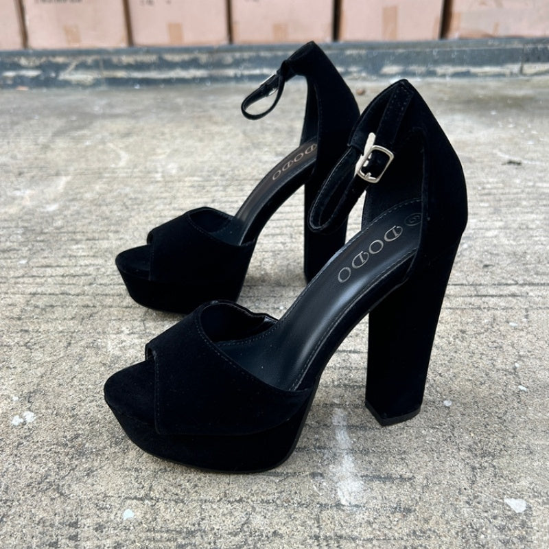 Damen Sandalen – 13 cm High Heel, Chunky Plattform