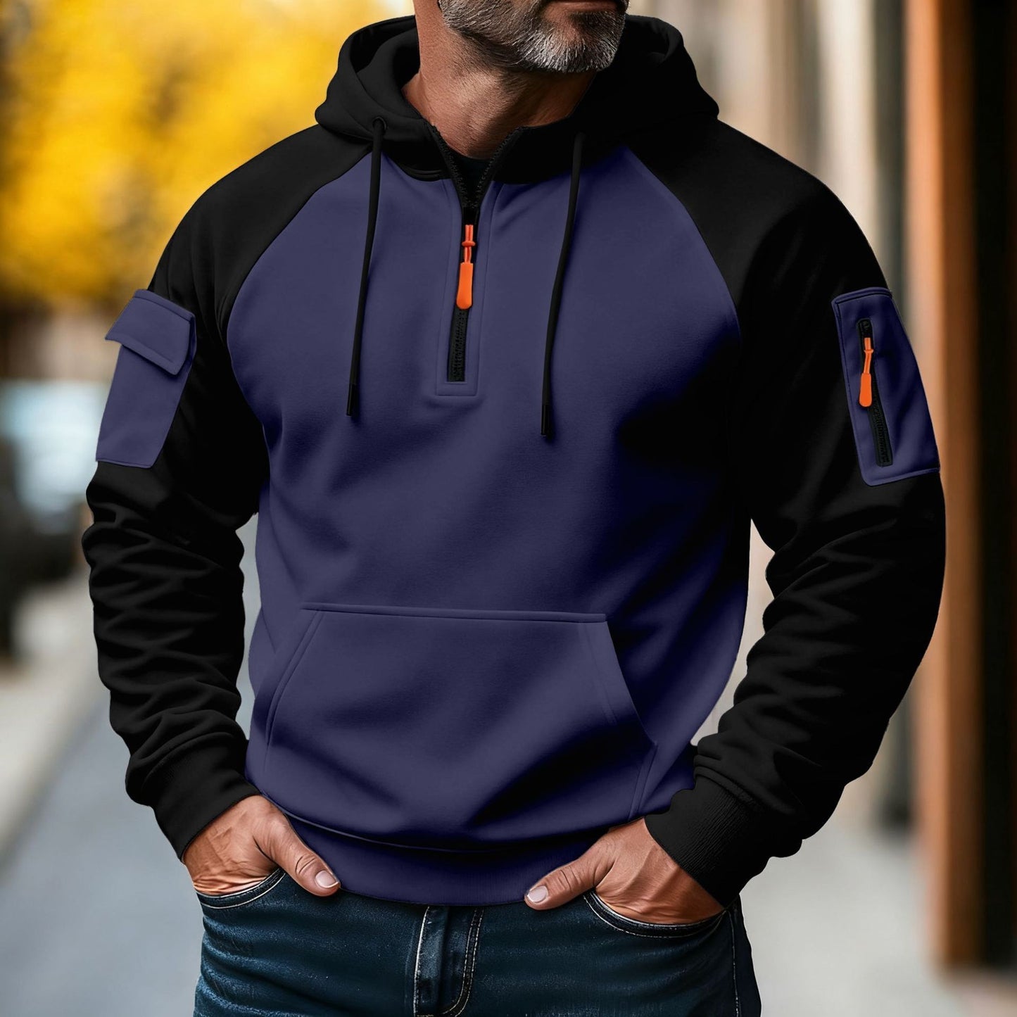 Warm Gefütterter Herren Hoodie