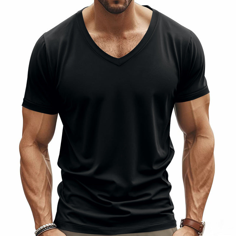 Leichtes Herren-Sommer-Shirt in Unifarben