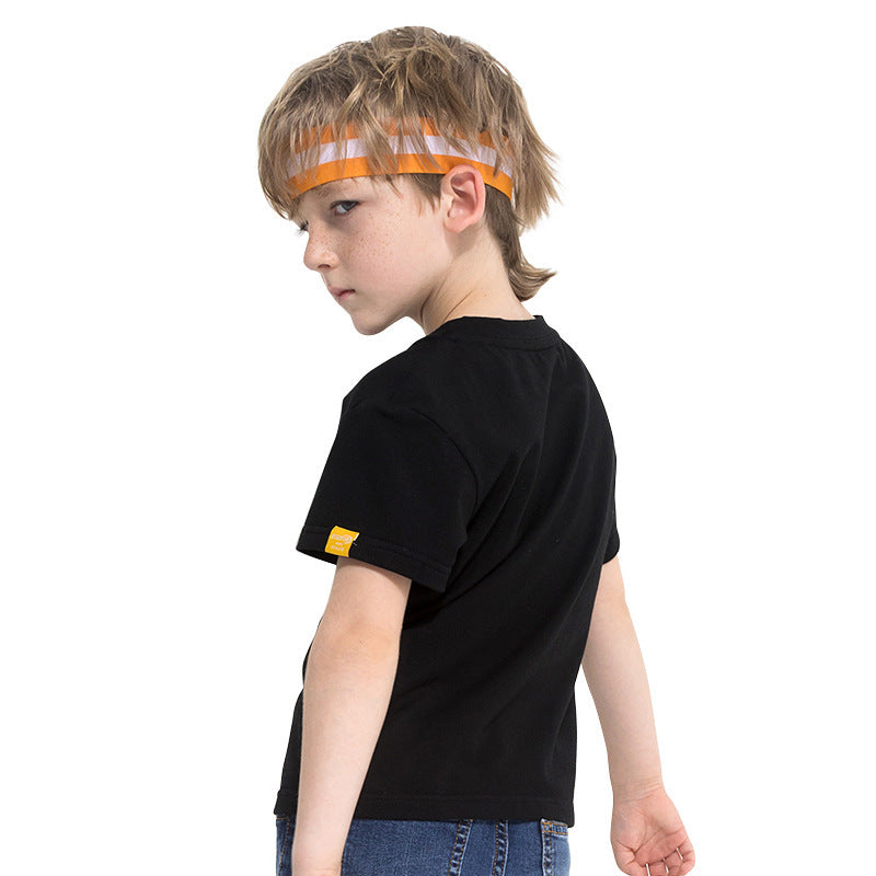 Kinder-T-Shirt mit Buchstabenaufdruck