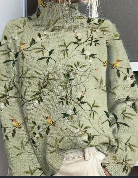 Lässiger Cardigan mit abstraktem Print für Damen
