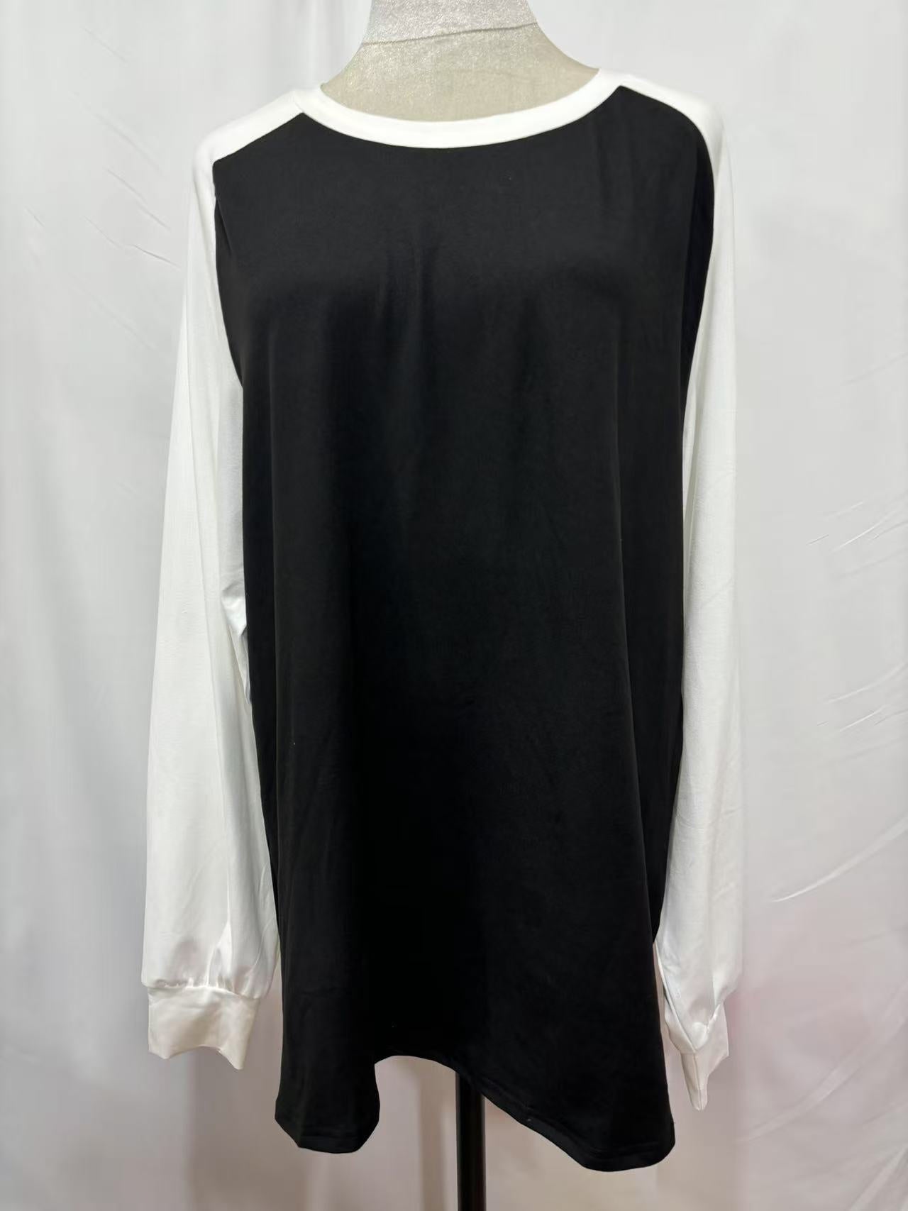 Modernes Colorblock-Langarmshirt – Perfekt für jeden Look