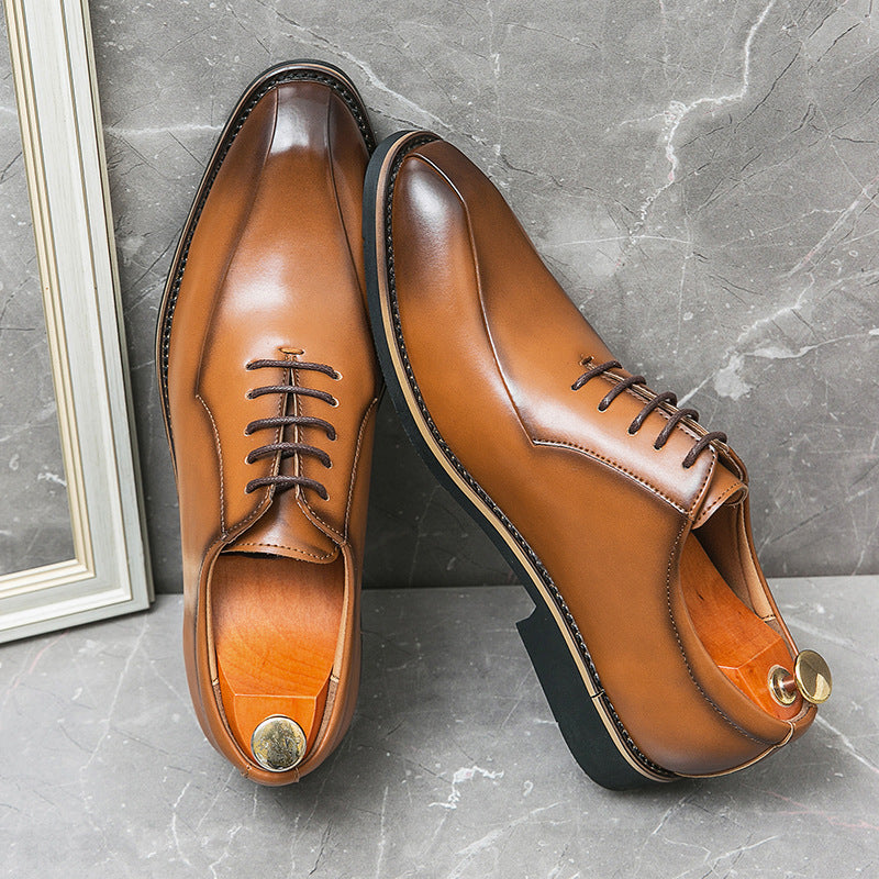 Herren Business Schuhe im British Style mit spitzer Zehenpartie, Größen 37–45