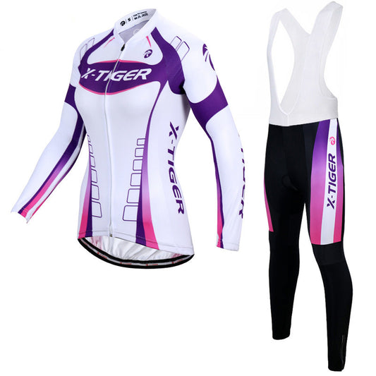 Damen Langarm Cycling‑Jersey‑Set