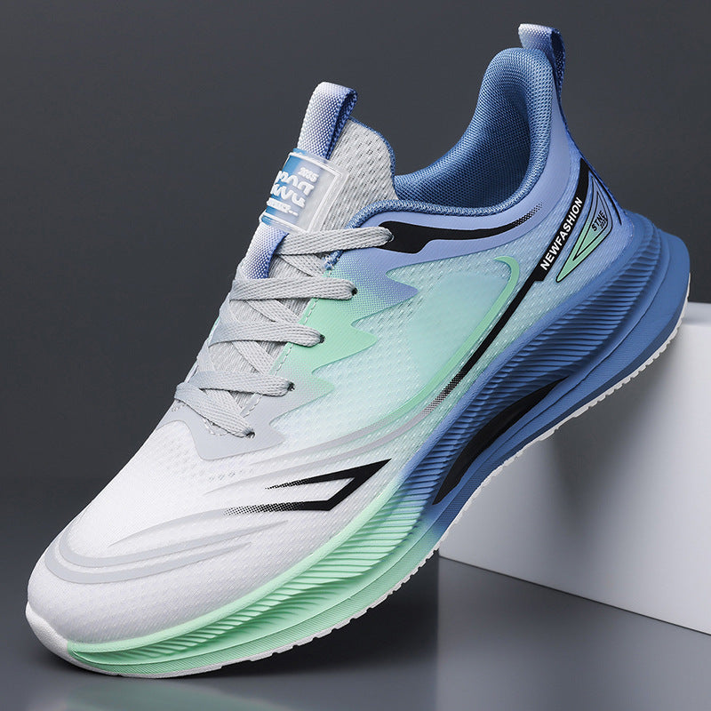 Sommerliche neue Fly-Herrenschuhe aus atmungsaktivem, leichtem und dünnem Mesh-Gewebe – ideal für Freizeit und Freizeit.
