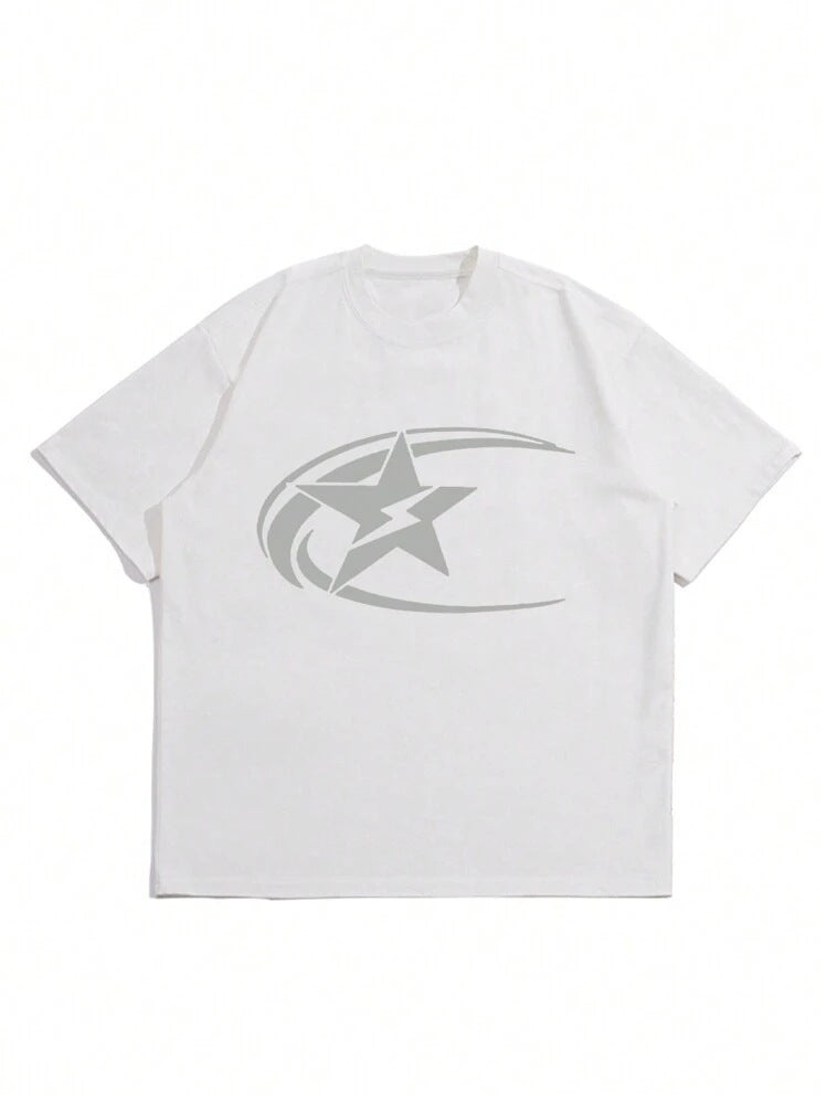 Lässiges Herren-T-Shirt mit kurzen Ärmeln aus hochwertigem, einzigartigem Stoff