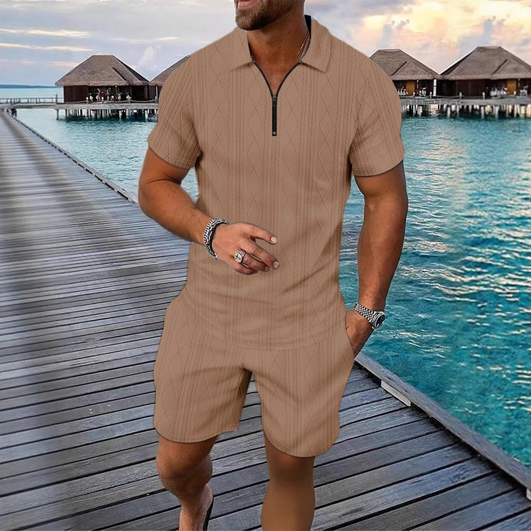 Herren Freizeit-Set – Polo Shirt & Shorts
