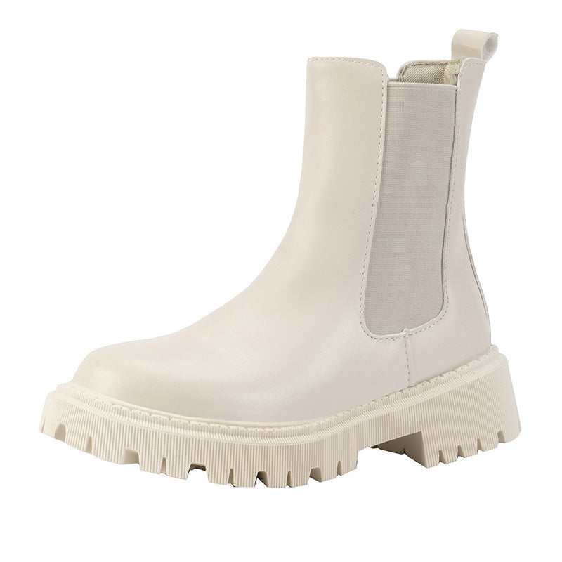 Sommerliche dünne Plateau-Pfeifenstiefel Martin