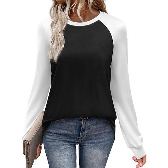 Modernes Colorblock-Langarmshirt – Perfekt für jeden Look