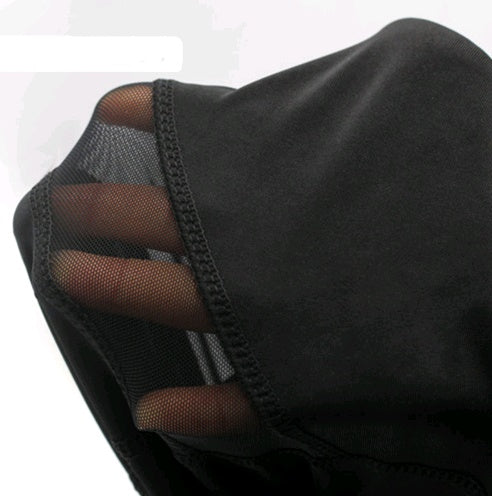 Neue europäische und amerikanische Trend-Yogahosen im angesagten Stil, ideal für den Außenhandel, schnelltrocknende Gaze-Yogahosen mit Schmetterlings- und X-Mesh-Design.