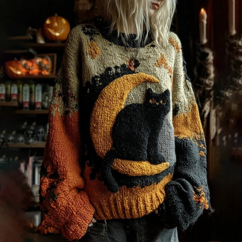 Halloween-Pullover im gleichen Stil für Damen und Herren