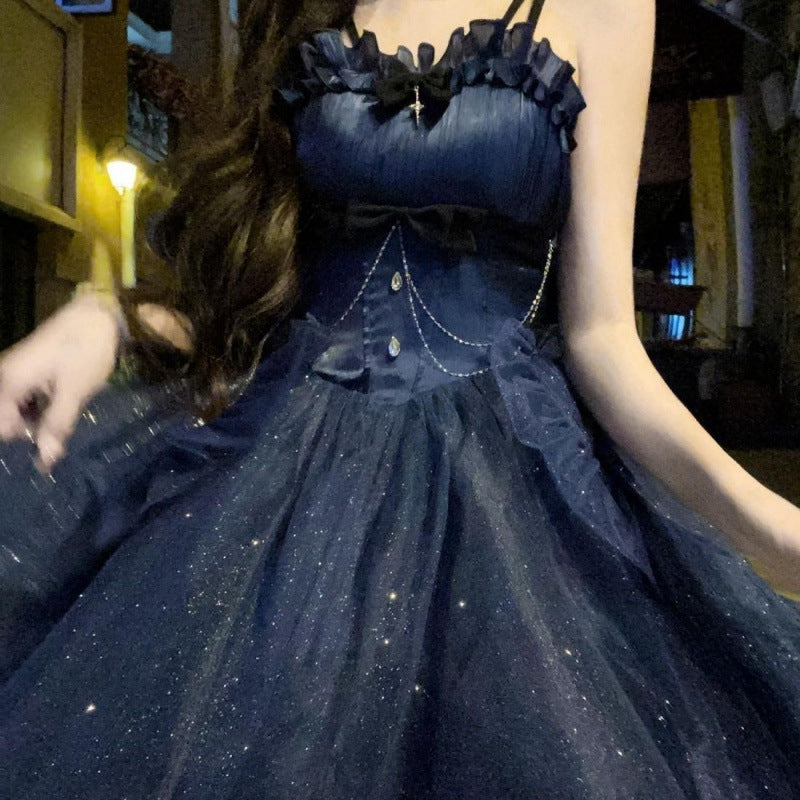 Damen Freizeit Star Prinzessin Lolita Brautjungfernkleid