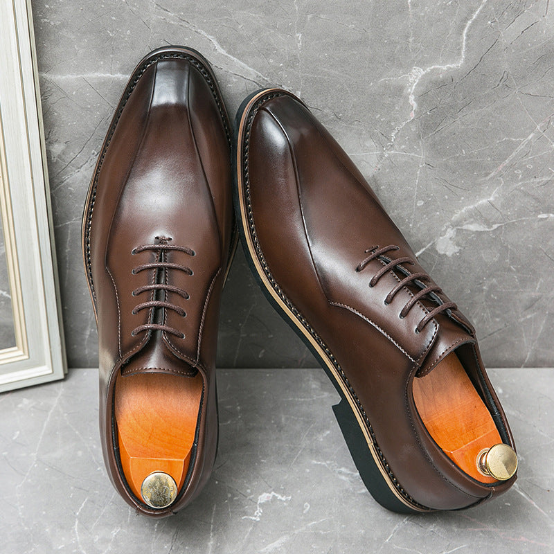Herren Business Schuhe im British Style mit spitzer Zehenpartie, Größen 37–45